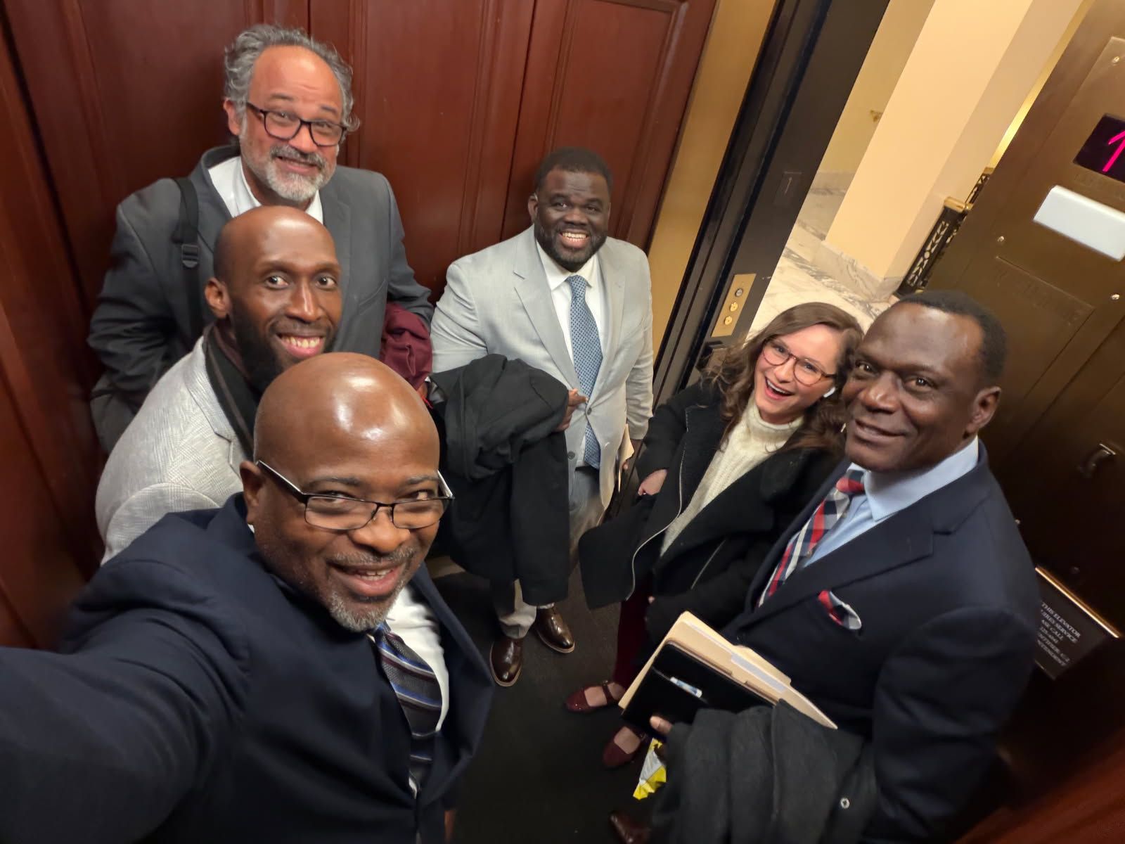 HCLC delegation members inside the U.S. Capitol complex